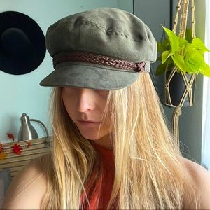 Brixton Fiddler cap army green